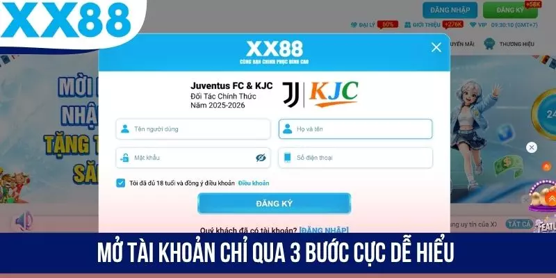 Mở tài khoản chỉ qua 3 bước cực dễ hiểu