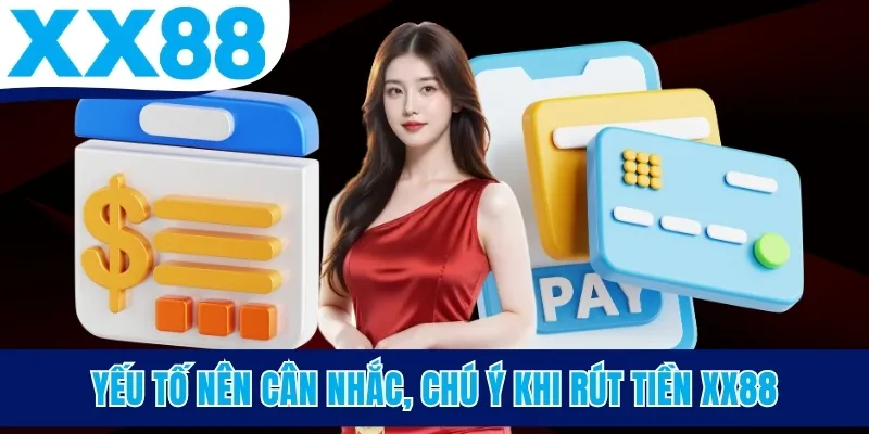 Yếu tố nên cân nhắc, chú ý khi rút tiền XX88